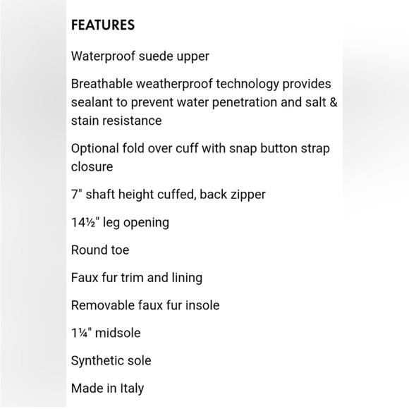 Aquatalia Black Pedri Suede Water-Resistant Cuff Boots 5.5 - Picture 3 of 16